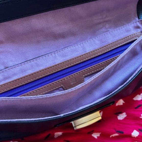 Navyboot Black Leather Clutch - Picture 3 of 3